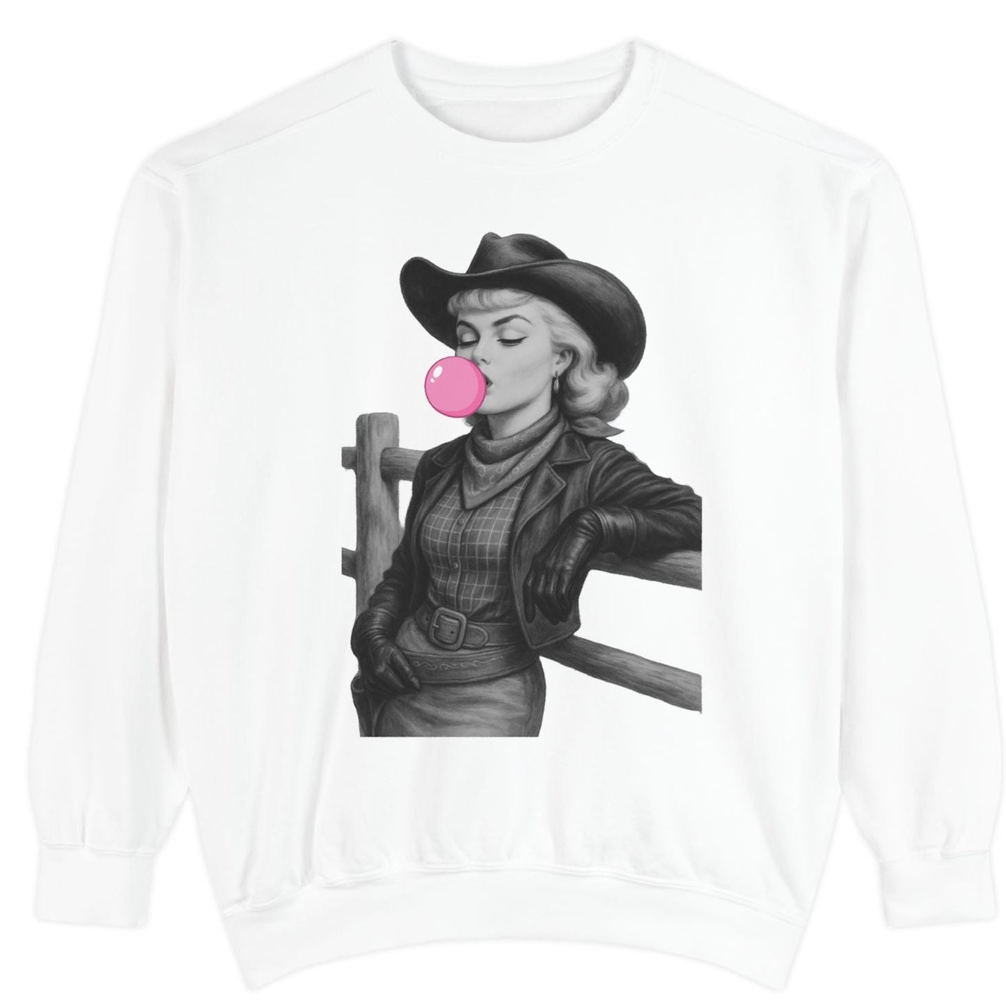 Bubble Gum Outlaw Comfort Colors Sweatshirt