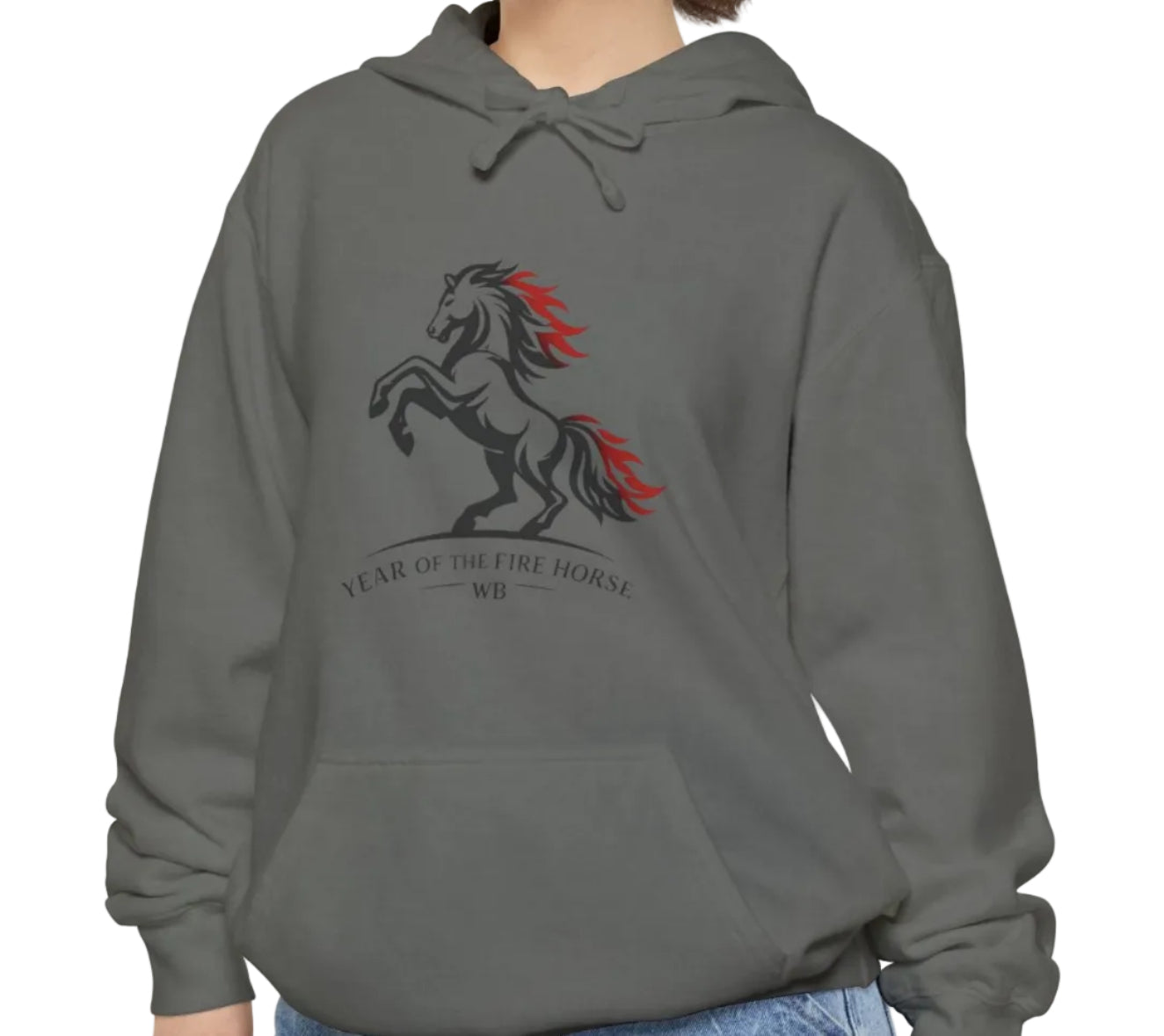 Year of the Fire Horse.  Limited Drop. Comfort Colors Hoodie