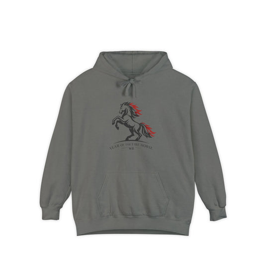 Year of the Fire Horse.  Limited Drop. Comfort Colors Hoodie