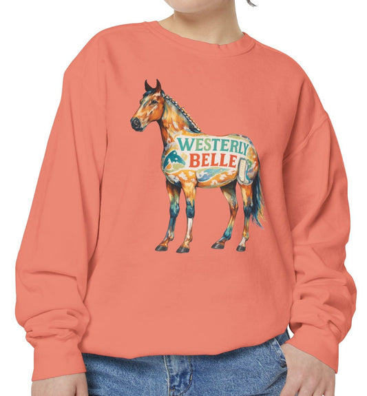 Wild Painted Bell Comfort Colors Sweatshirt