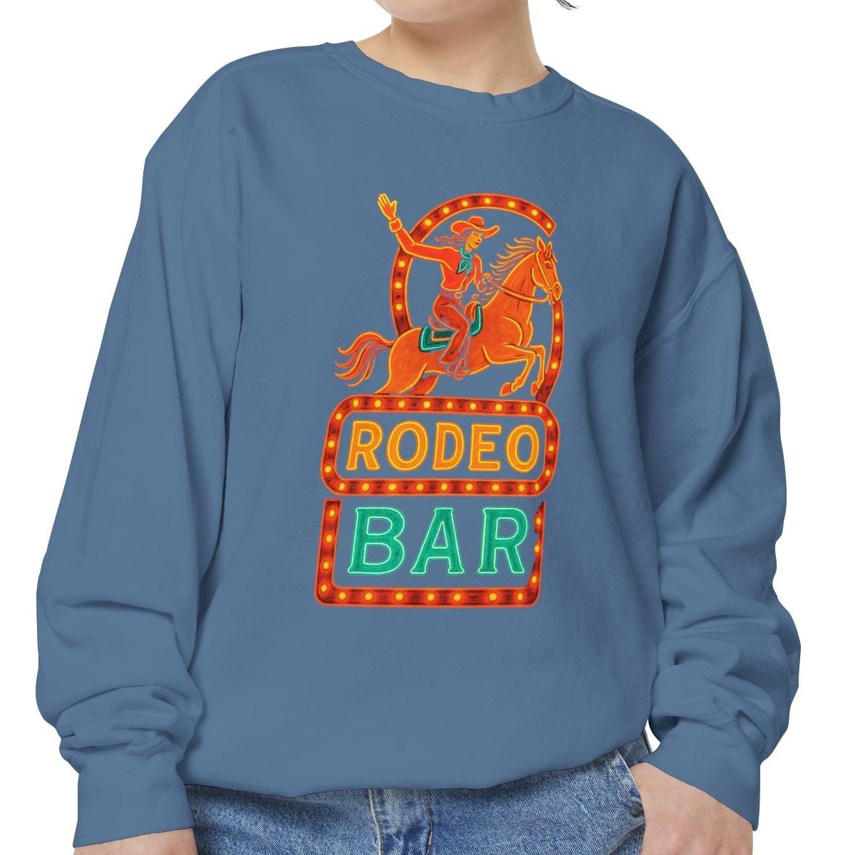 Rodeo Bar Comfort Colors Sweatshirt